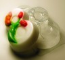 Пластиковая форма для мыла "8 марта тюльпаны"