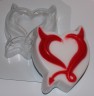 Пластиковая форма для мыла "Чертово сердце"