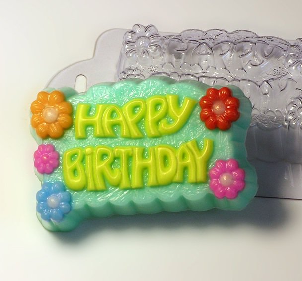 Силиконовая форма для шоколада Happy Birthday