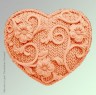 Форма для мыла 3d "Вязаное сердце"