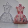 Пластиковая форма для мыла "Платье на вешалке"